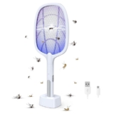 Mosquito Bat with UV Light Lamp Five Nights Mosquito Killer Autokill 2 in 1 Mosquito Racket 1200mAh Lithium ion Rechargeable Battery